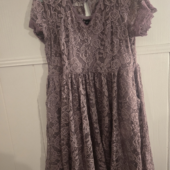 torrid Dresses & Skirts - Torrid Lace Dress in Lavender